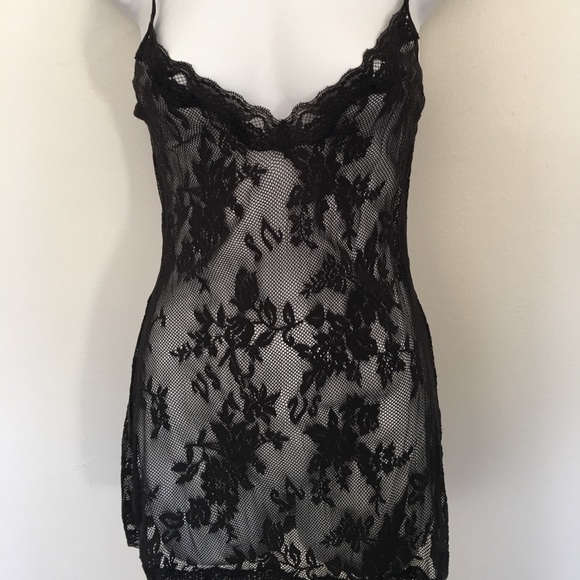 Victoria's Secret Other - Black stretch lace Chemise Victoria’s Secret